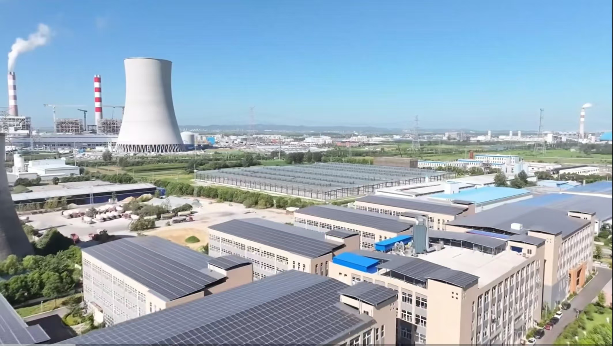 潘集区经济开发区航拍图。潘集区融媒体中心供图