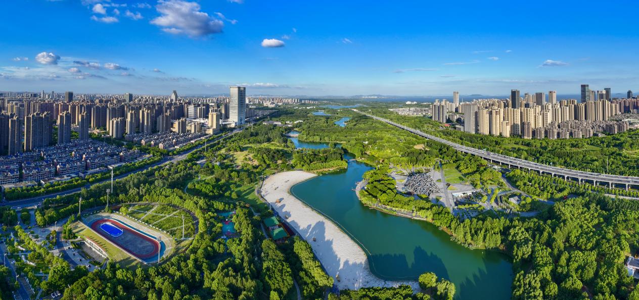 塘西河公园。包河区委宣传部供图