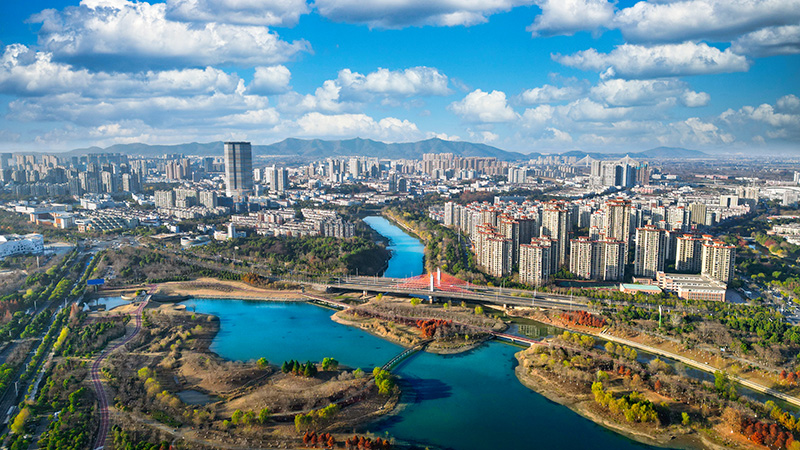 航拍宣城。沈彦摄