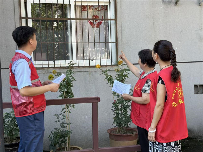 恒通社区“窗帘之约”。 合肥市民政局供图